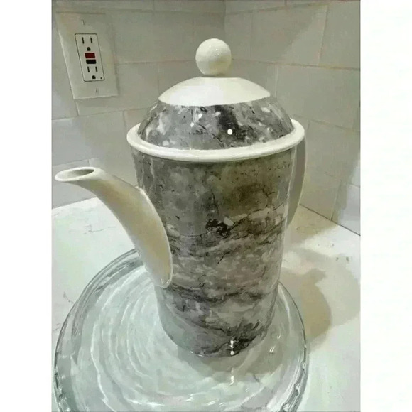 RAVENNA Villeroy & Boch Coffee/Tea Pot 7.5" tall made in Luxembourg Pre-Owned - Picture 8 of 12